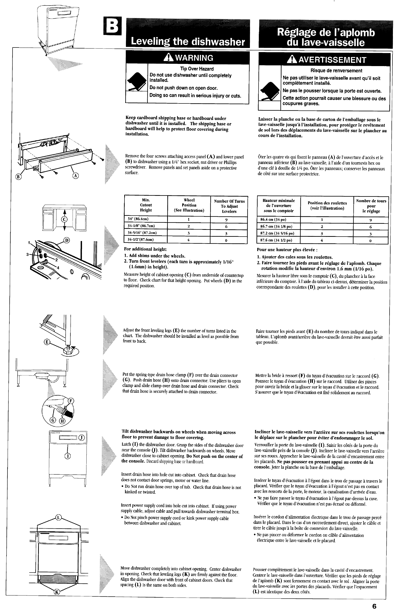 Page 6 of 11 - Kitchenaid KUDS24SEAL2 User Manual  UNDERCOUNTER DISHWASHER - Manuals And Guides L0711326