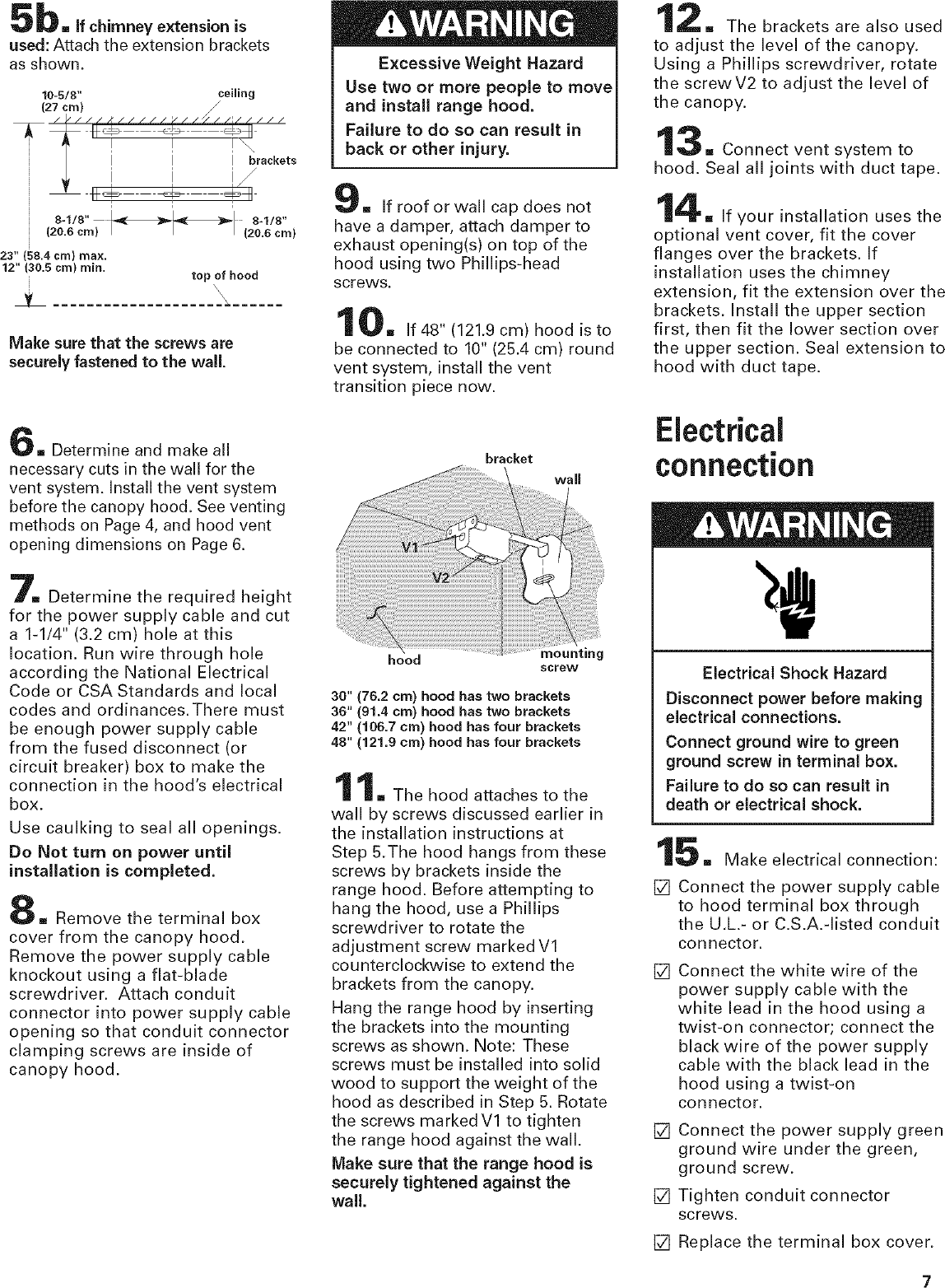 Kitchenaid KWCU300LSS1 User Manual RANGE HOOD Manuals And Guides L0605387