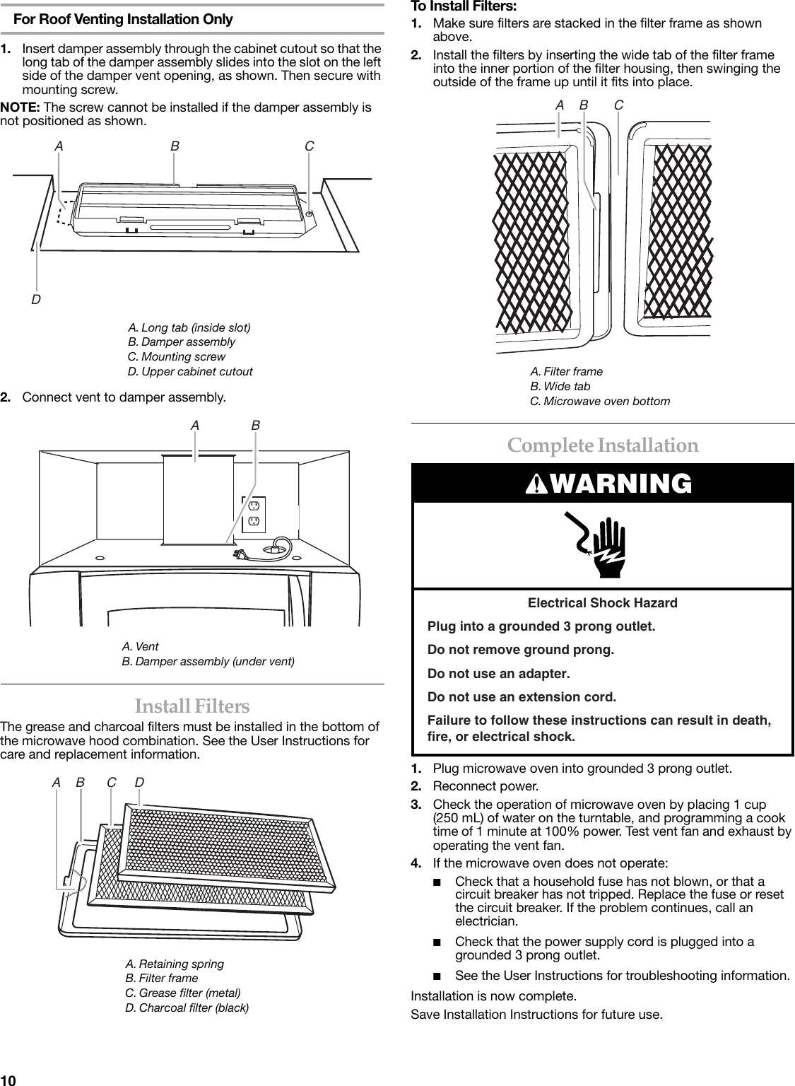 Page 10 of 12 - Kitchenaid Khms2056Sss-Installation