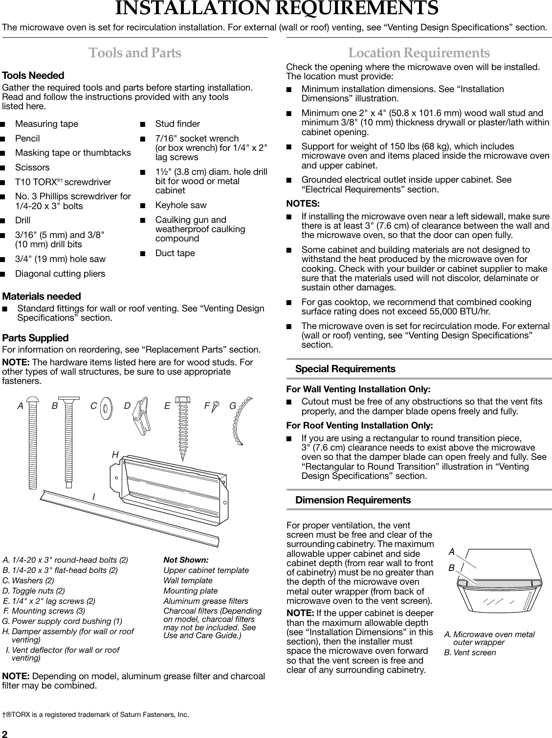 Page 2 of 12 - Kitchenaid Khms2056Sss-Installation