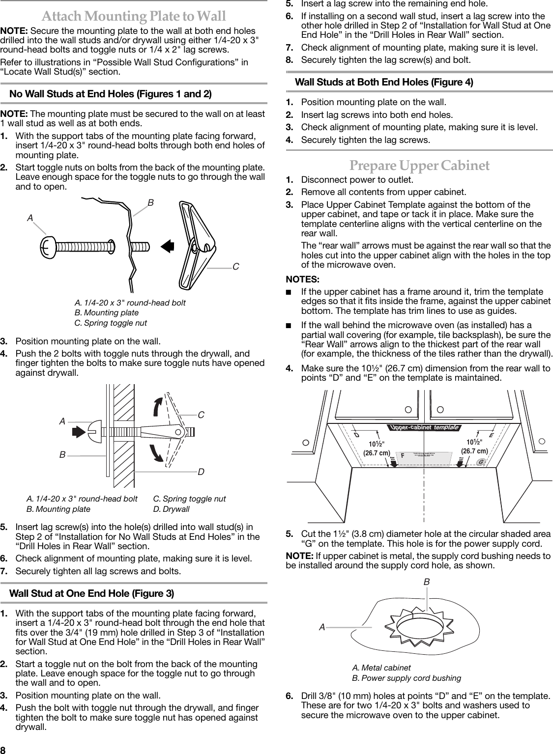 Page 8 of 12 - Kitchenaid Khms2056Sss-Installation