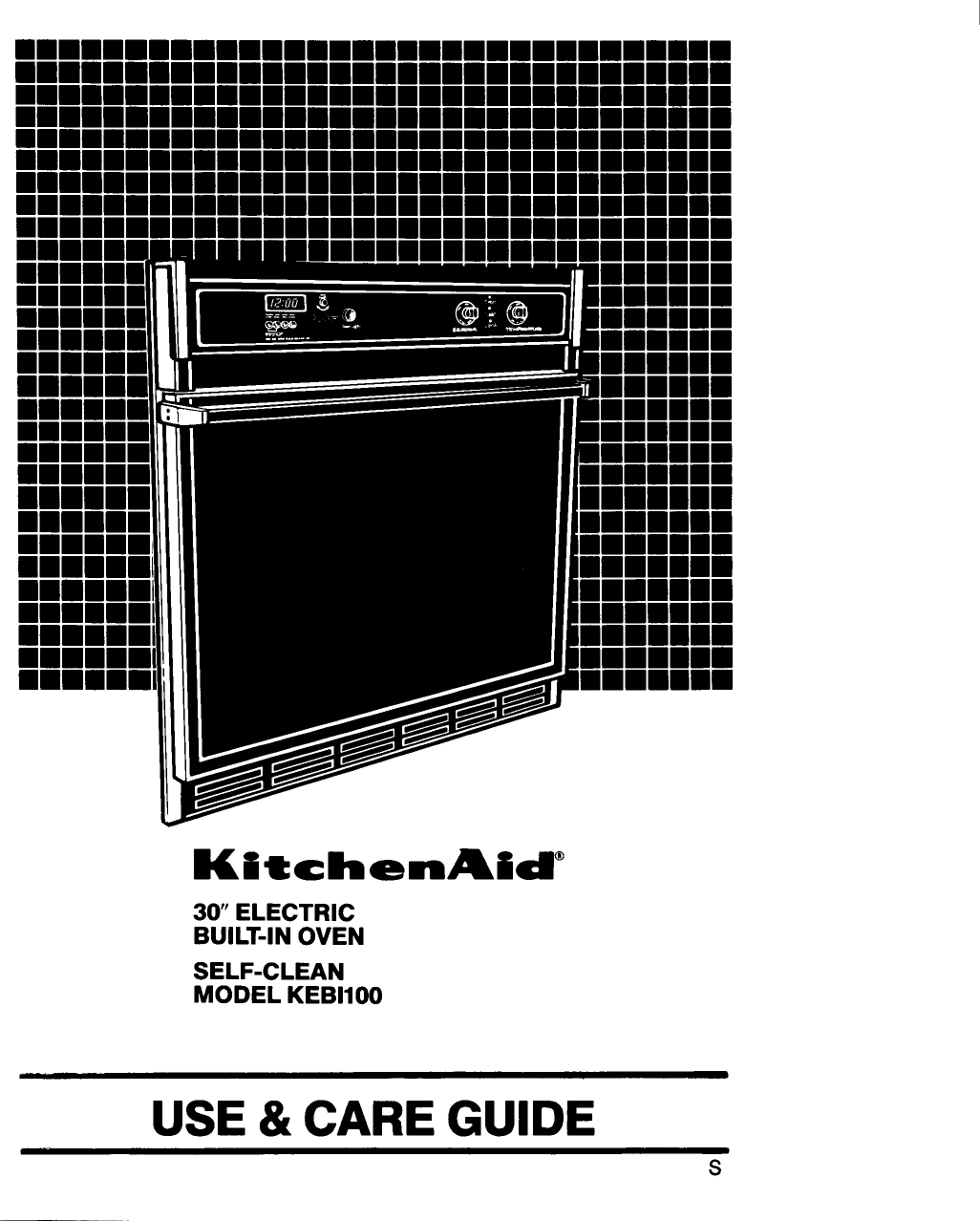 Kitchenaid Kebi100 Users Manual