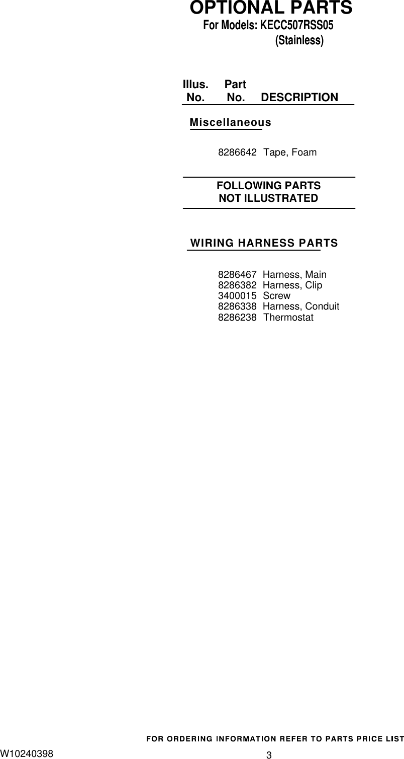 Page 3 of 3 - Kitchenaid Kitchenaid-Kecc507Rss05-Users-Manual-  Kitchenaid-kecc507rss05-users-manual