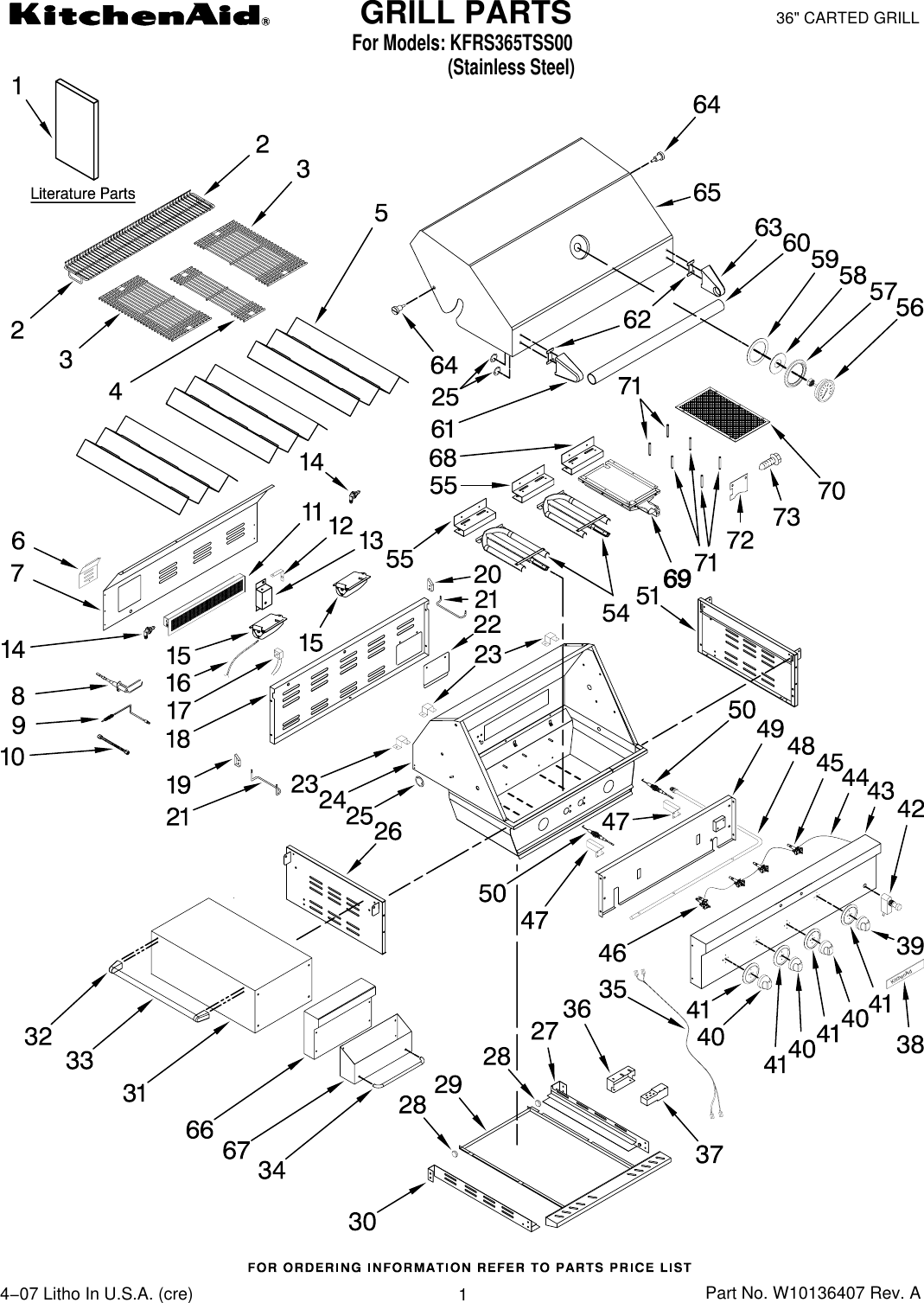 Page 1 of 5 - Kitchenaid Kitchenaid-Kfrs365Tss00-Users-Manual-  Kitchenaid-kfrs365tss00-users-manual