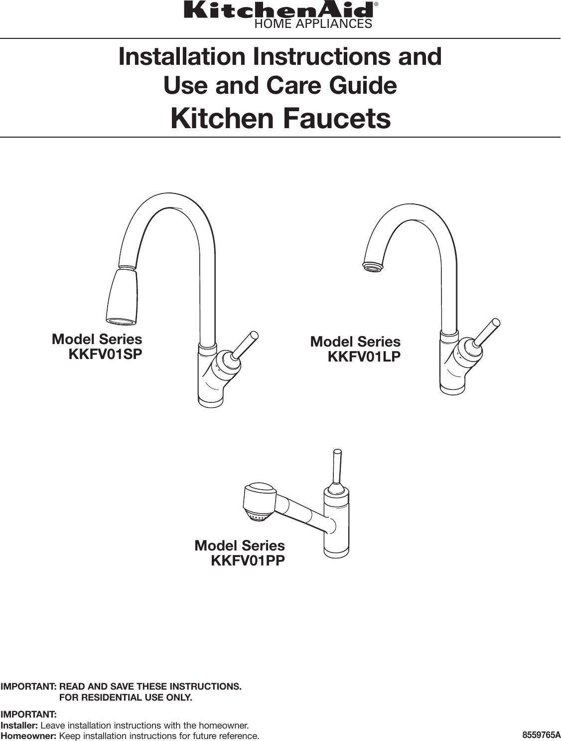 Kitchenaid 311 Users Manual YP50608_8559765A