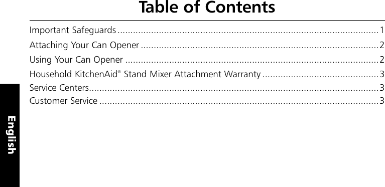 Page 2 of 6 - Kitchenaid Kitchenaid-Kitchenaid-Can-Opener-5Co-Users-Manual- 5179_02_5CO_UCG_EN_v06  Kitchenaid-kitchenaid-can-opener-5co-users-manual