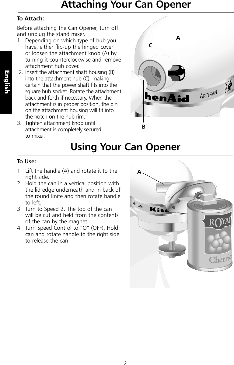 Page 4 of 6 - Kitchenaid Kitchenaid-Kitchenaid-Can-Opener-5Co-Users-Manual- 5179_02_5CO_UCG_EN_v06  Kitchenaid-kitchenaid-can-opener-5co-users-manual