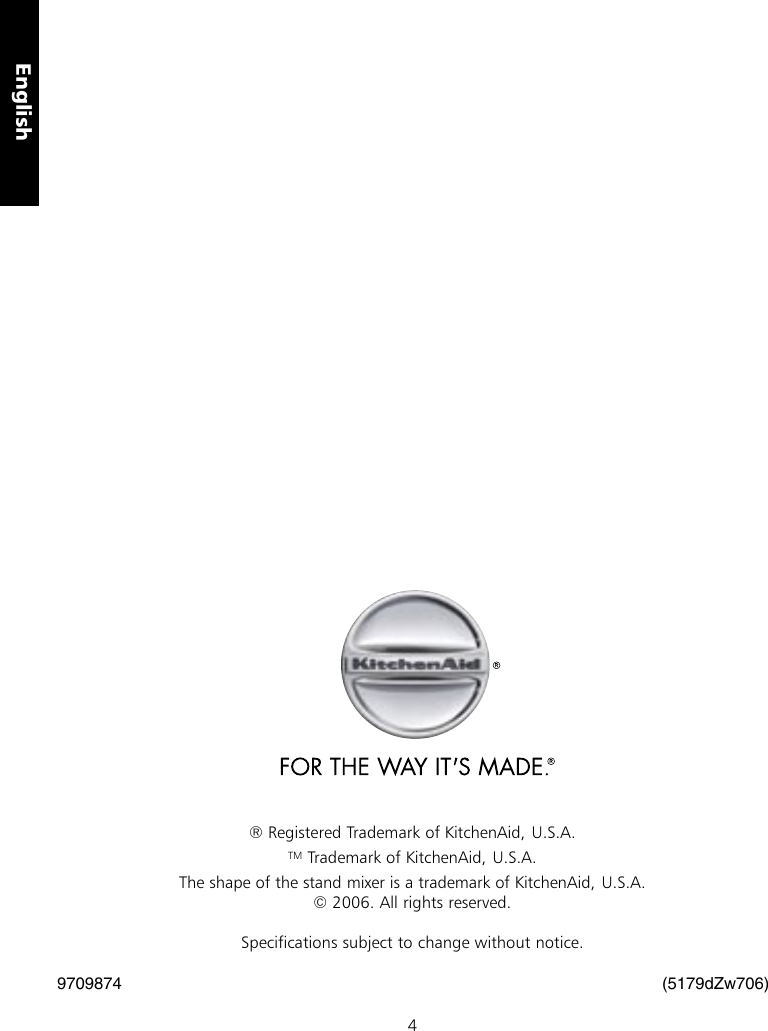 Page 6 of 6 - Kitchenaid Kitchenaid-Kitchenaid-Can-Opener-5Co-Users-Manual- 5179_02_5CO_UCG_EN_v06  Kitchenaid-kitchenaid-can-opener-5co-users-manual