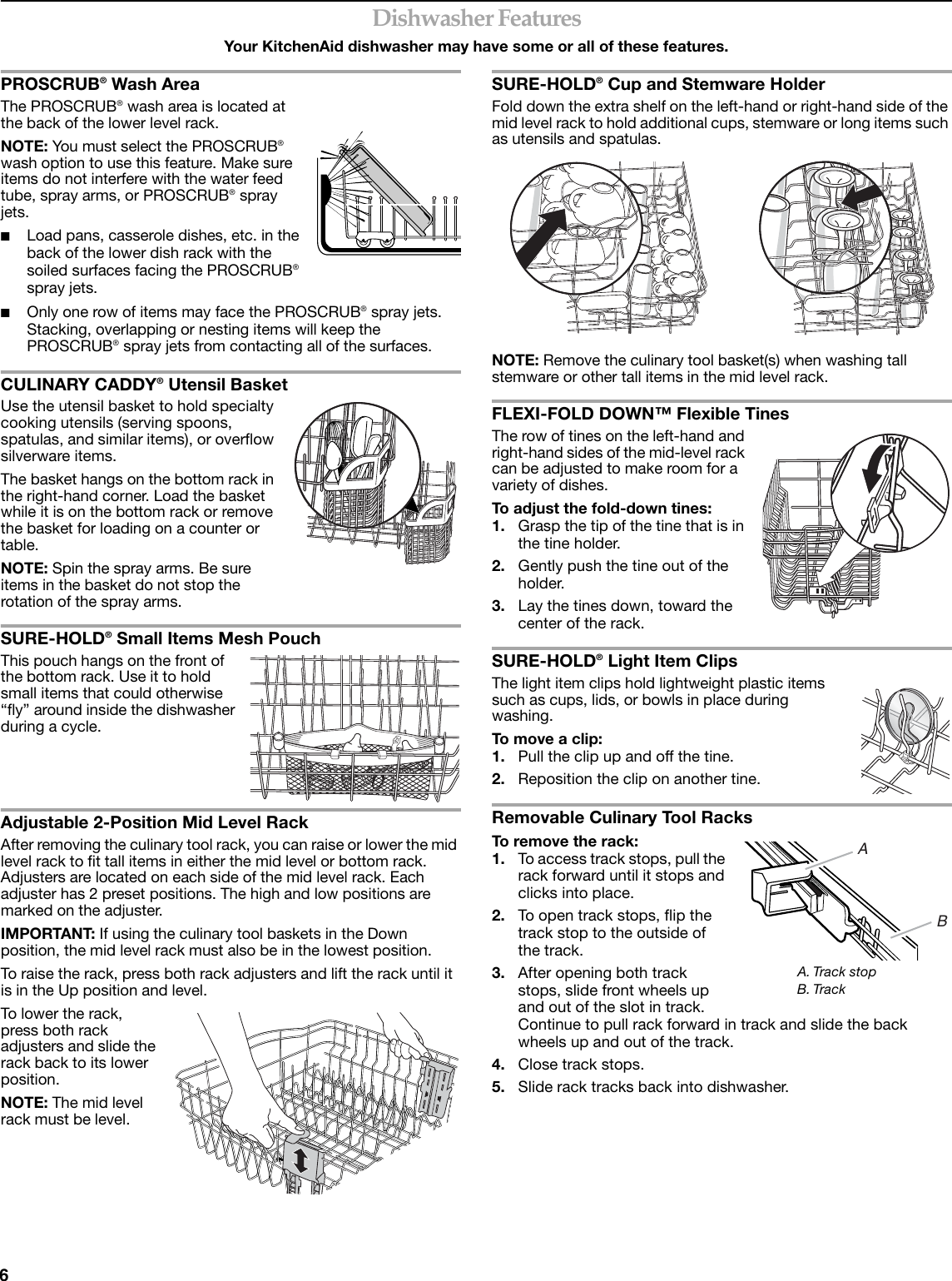 Page 6 of 10 - Kitchenaid Kitchenaid-Kitchenaid-Dishwasher-W10205937A-Users-Manual- KUDS40FV Care, Use & Warranty  Kitchenaid-kitchenaid-dishwasher-w10205937a-users-manual