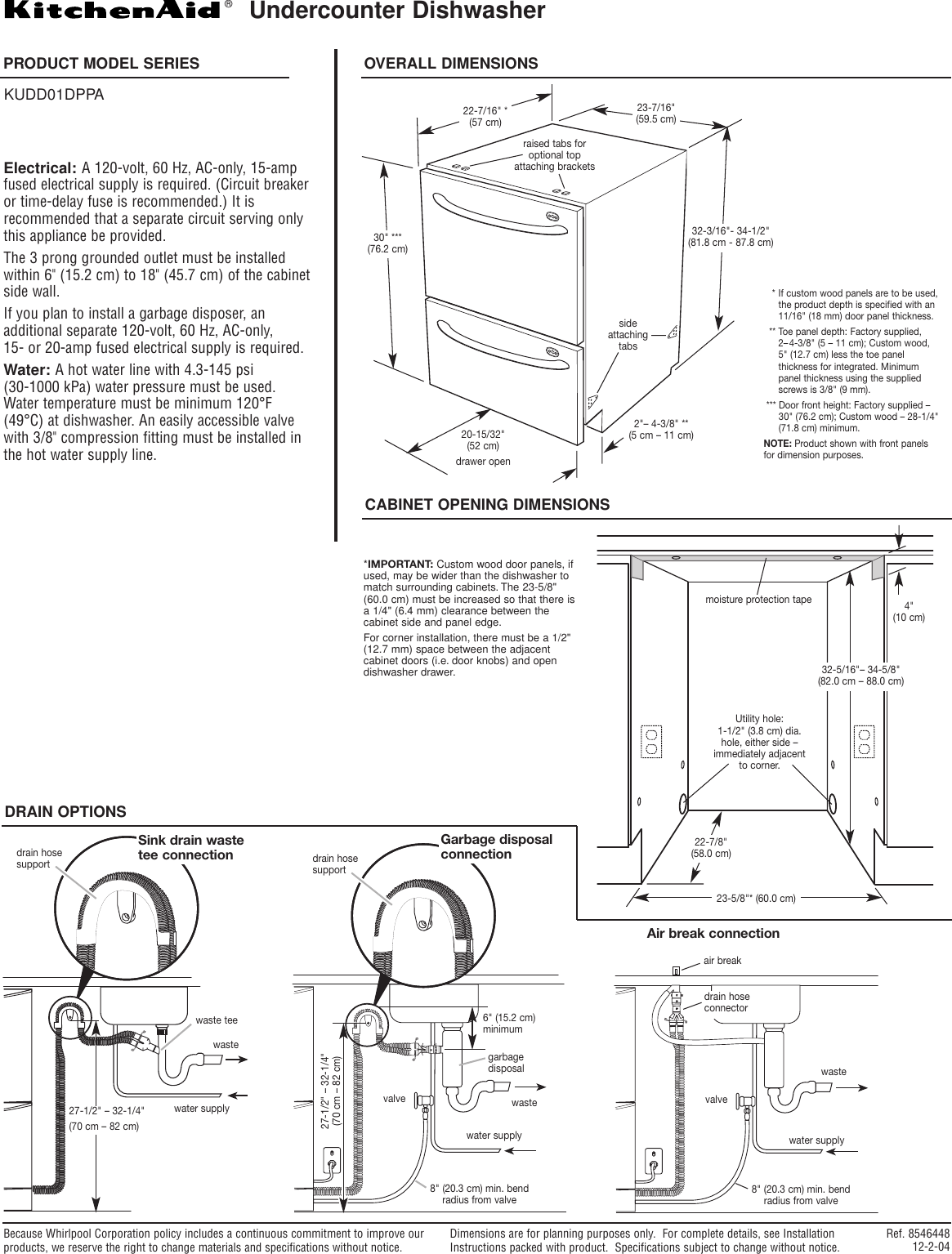 kitchenaid kudd01dppa