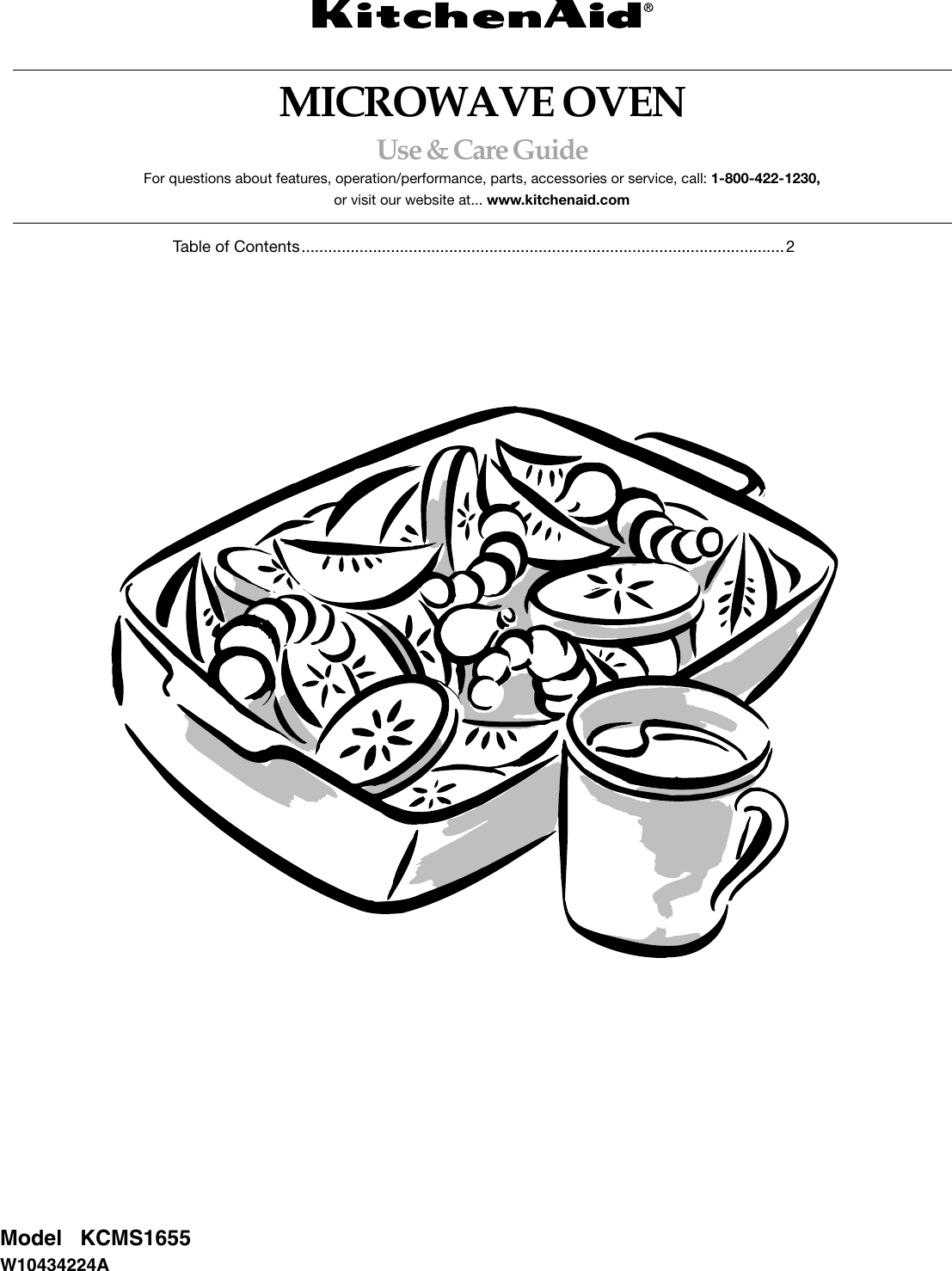 Kitchenaid Microwave Oven Kcms1655 Users Manual