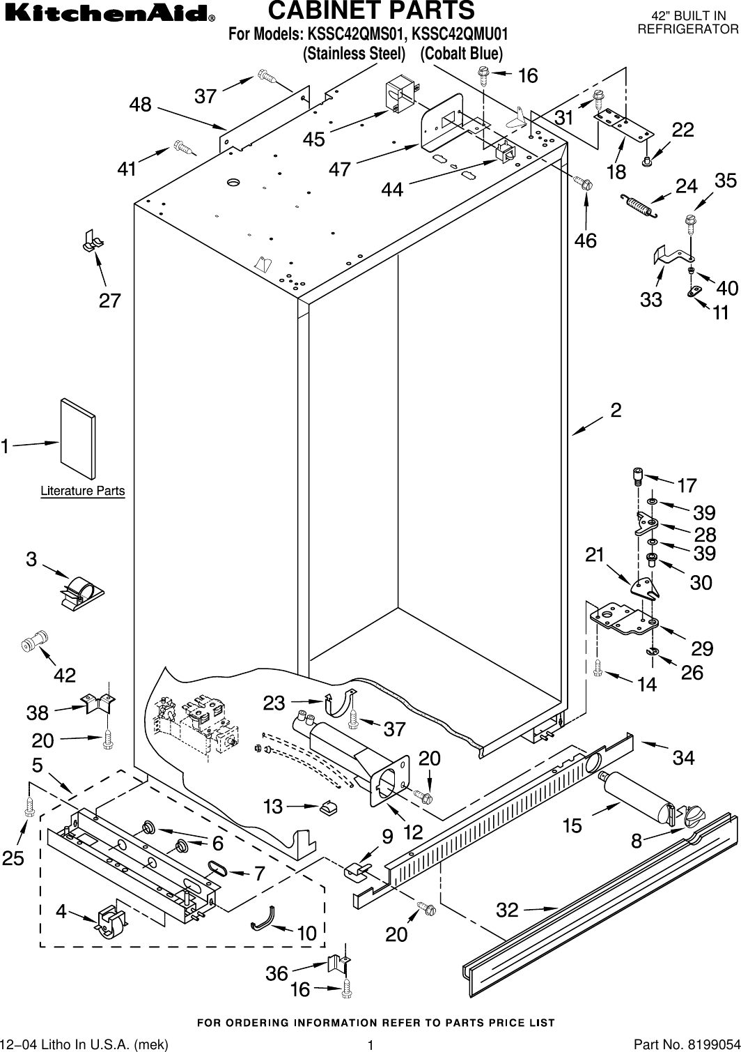 kitchenaid refrigerator kssc42qms01