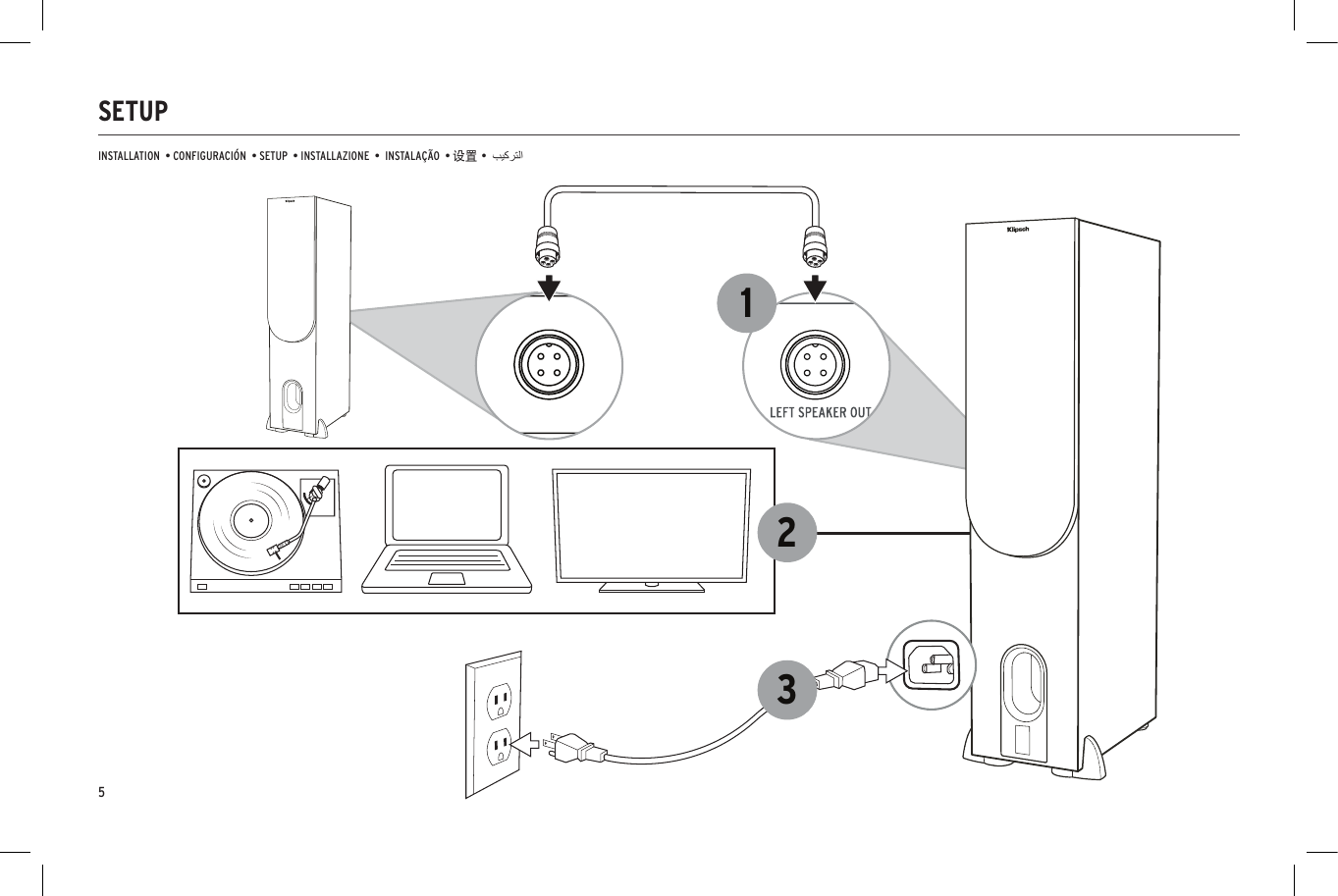 SETUPINSTALLATION  &bull; CONFIGURACI&Oacute;N  &bull; SETUP  &bull; INSTALLAZIONE  &bull;  INSTALA&Ccedil;&Atilde;O  &bull; 设置 &bull;1235