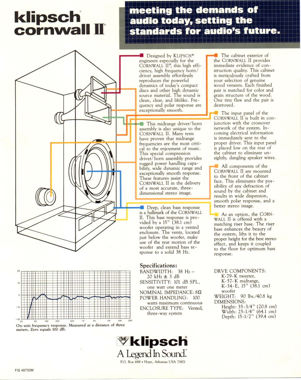 Page 2 of 2 - Klipsch Klipsch-Cornwall-Ii-Users-Manual- Cornwall  Klipsch-cornwall-ii-users-manual