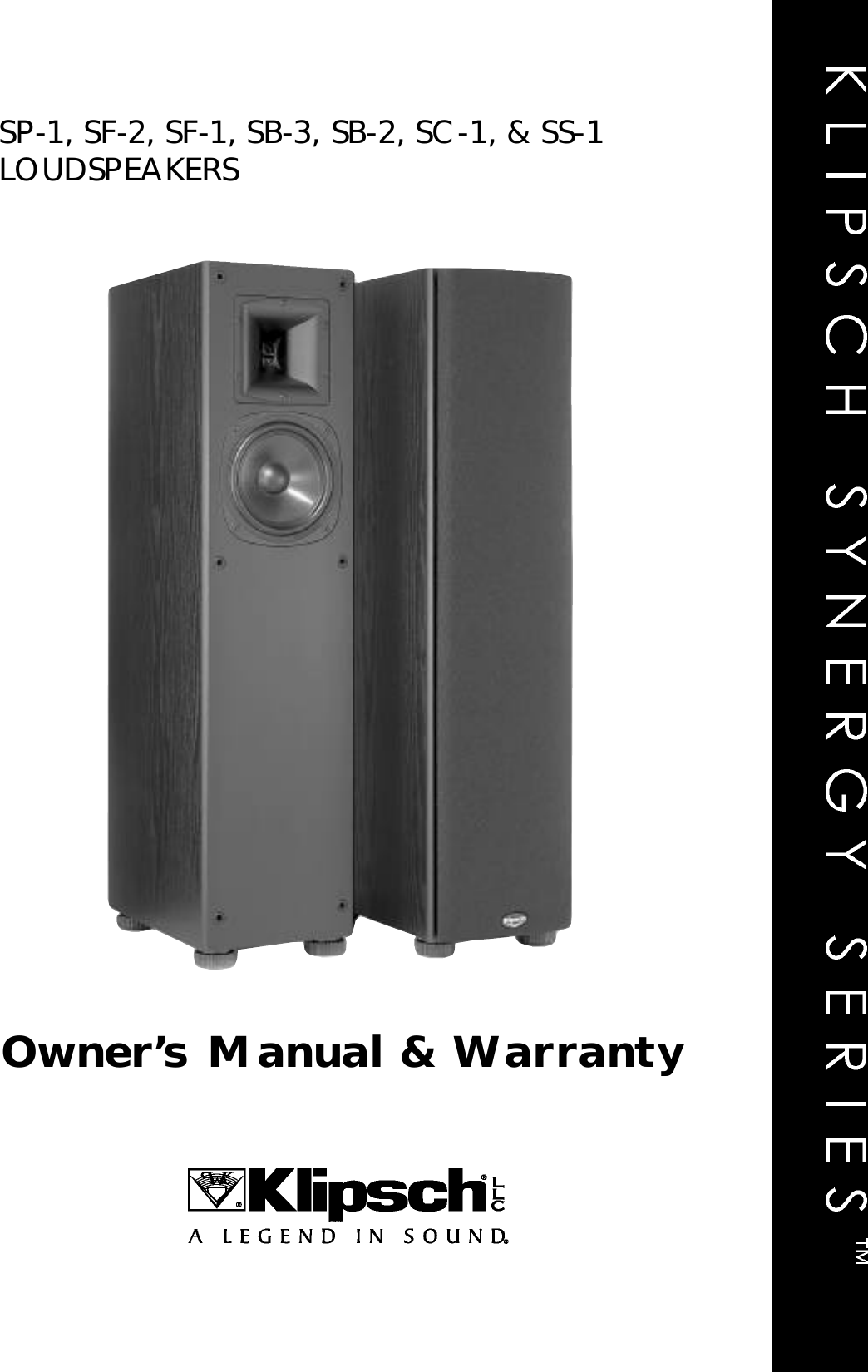 Page 2 of 12 - Klipsch Klipsch-Speaker-Sb-2-Users-Manual-  Klipsch-speaker-sb-2-users-manual