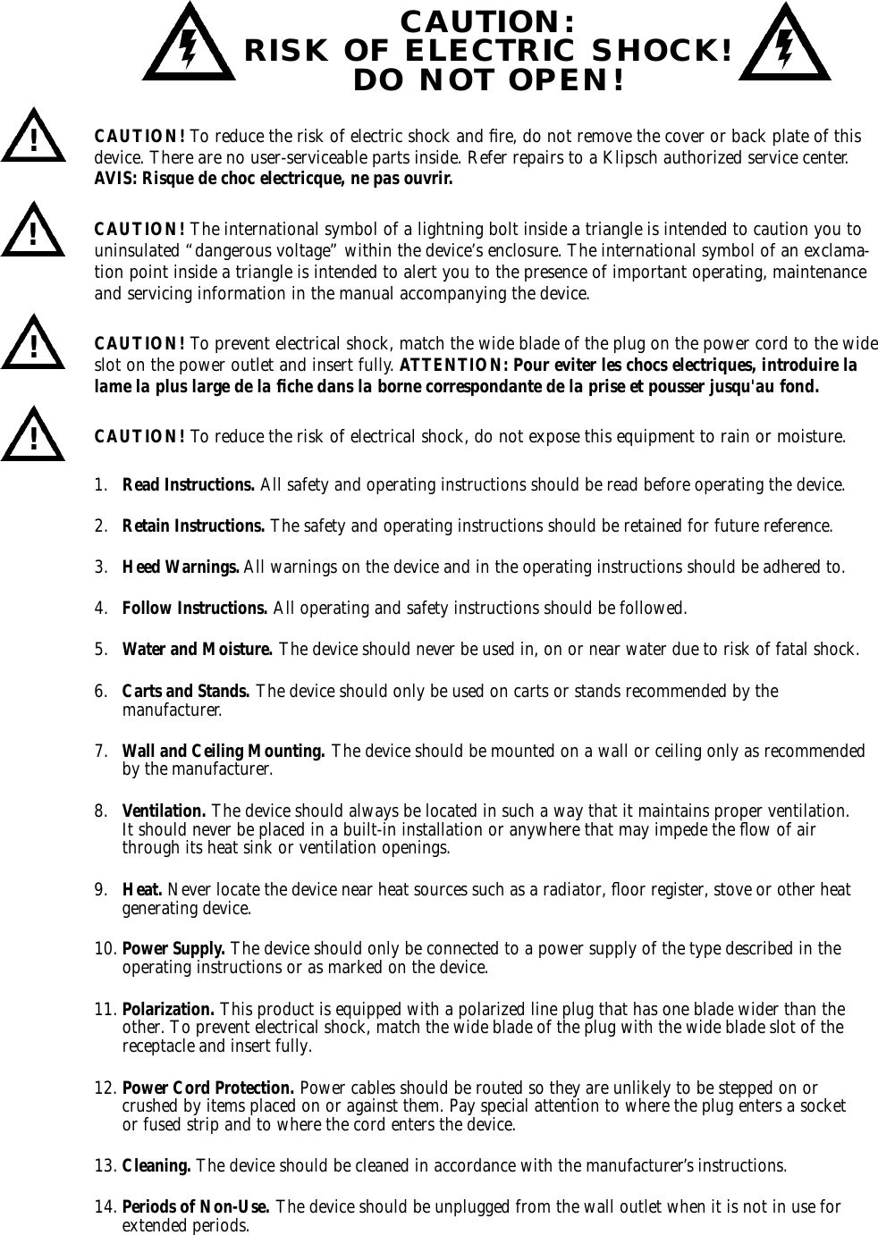 Page 3 of 12 - Klipsch Klipsch-Speaker-Sb-2-Users-Manual-  Klipsch-speaker-sb-2-users-manual
