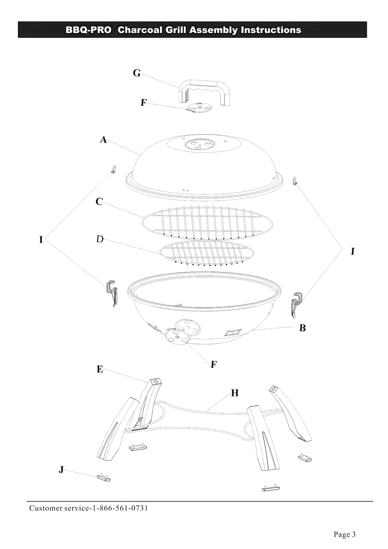 Page 4 of 8 - Kmart 01243127-6 User Manual  CHARCOAL GRILL - Manuals And Guides L1002252