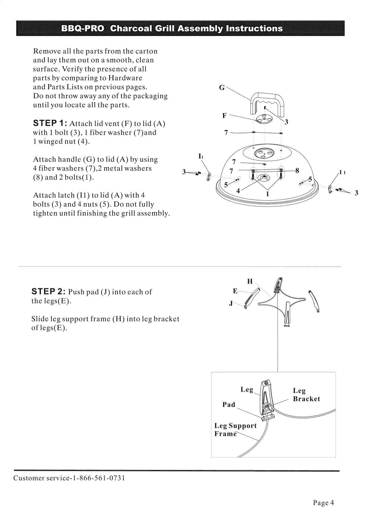 Page 5 of 8 - Kmart 01243127-6 User Manual  CHARCOAL GRILL - Manuals And Guides L1002252