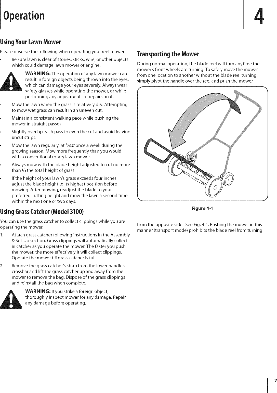 Page 7 of 12 - Kmart 02823117-3 User Manual  REEL MOWER - Manuals And Guides 1012090L