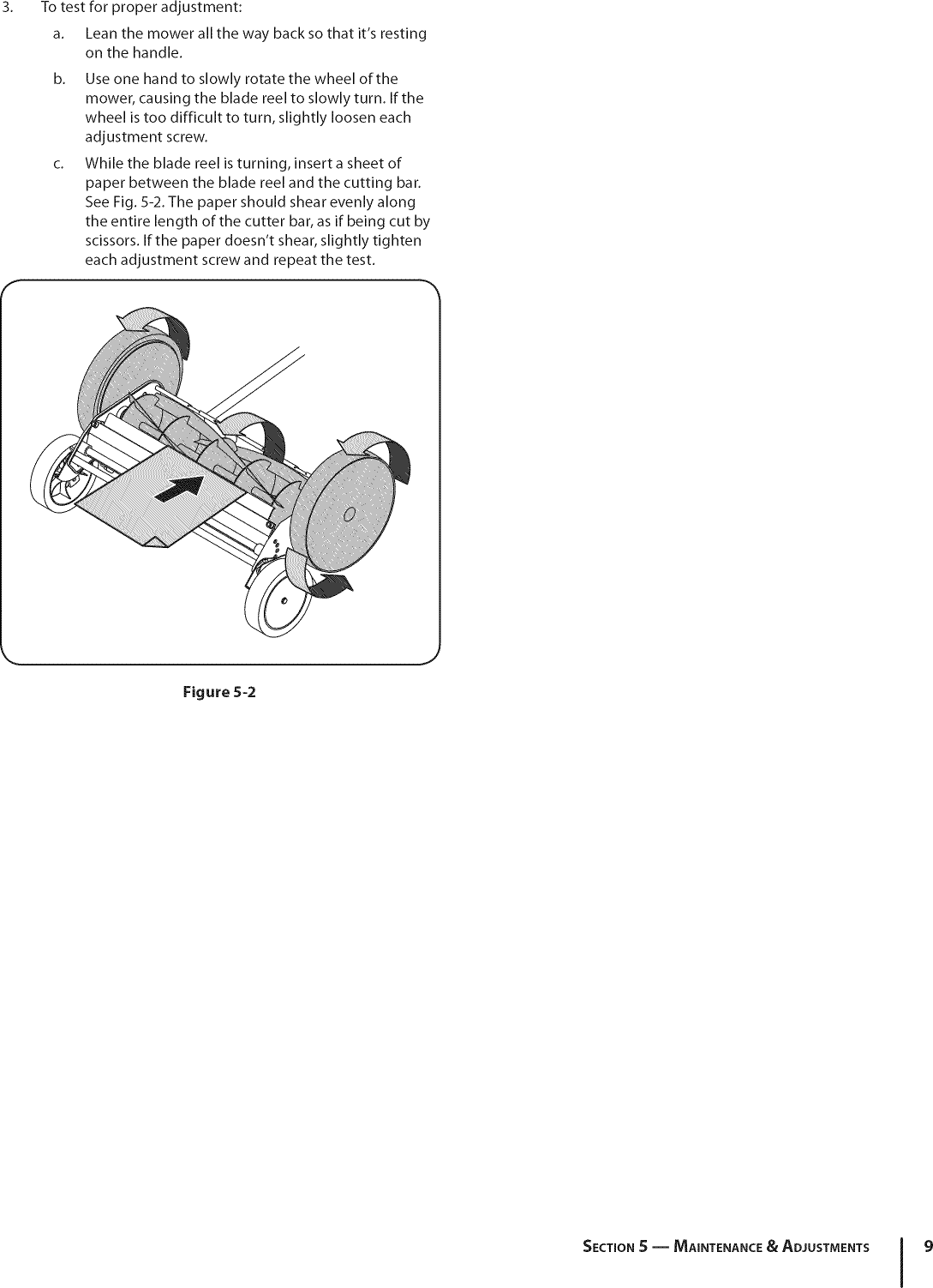 Page 9 of 12 - Kmart 02823117-3 User Manual  REEL MOWER - Manuals And Guides 1012090L