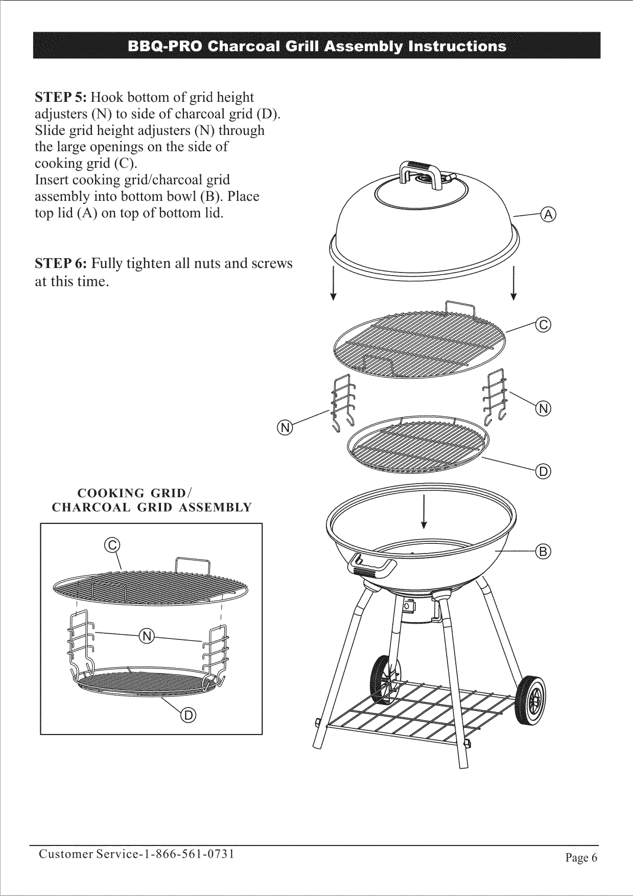 Page 7 of 8 - Kmart 680-02701244-2 User Manual  ROUND KETTLE GRILL - Manuals And Guides 1101625L