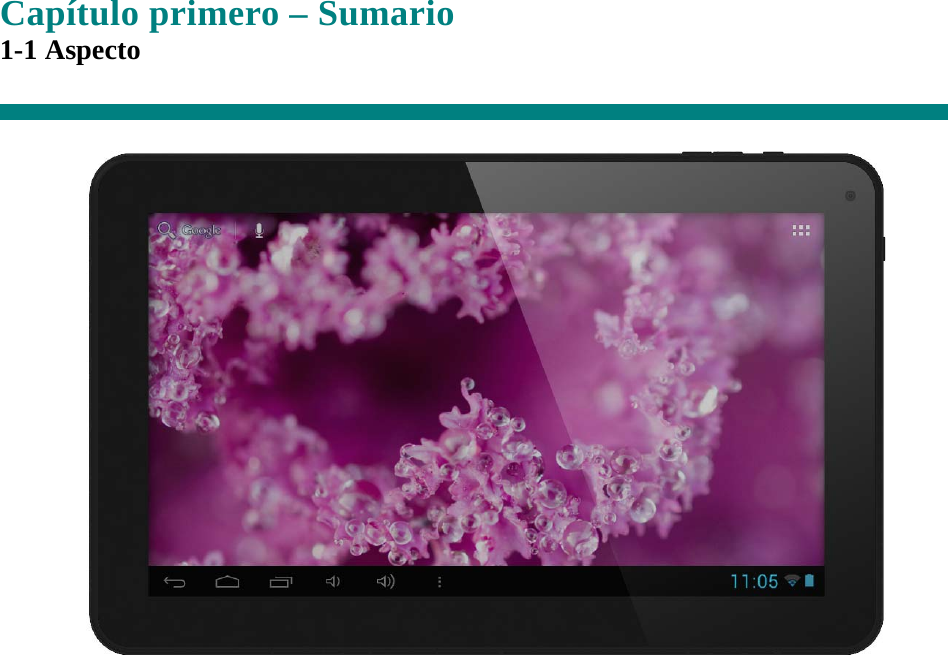  Capítulo primero – Sumario 1-1 Aspecto       