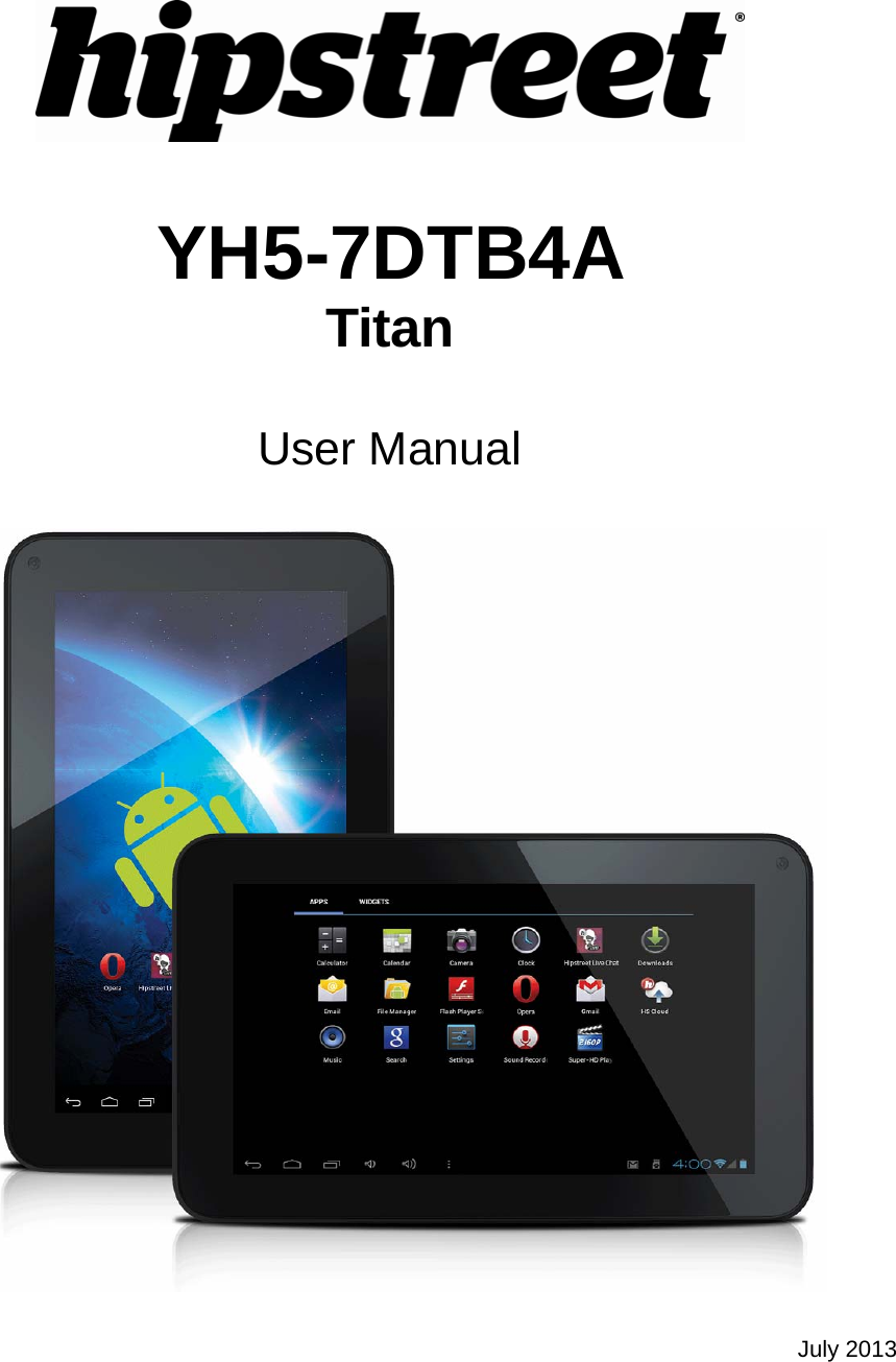    YH5-7DTB4A  Titan  User Manual    July 2013  