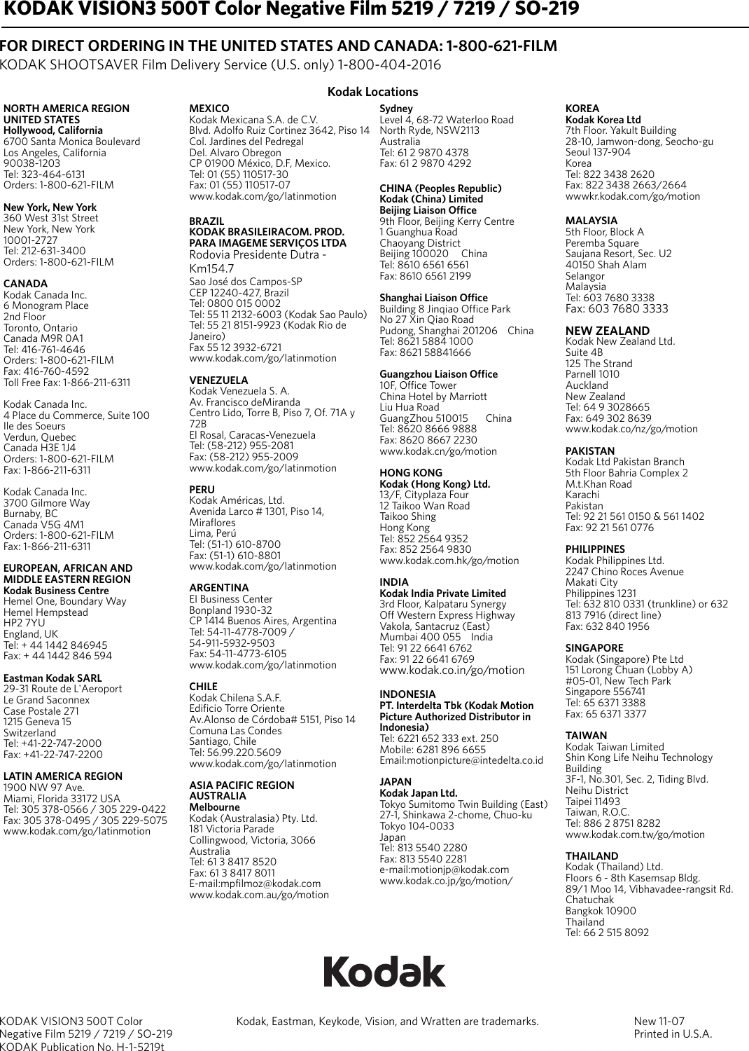 Page 6 of 6 - Kodak Kodak-5219-Users-Manual- TI2647 Kodak-5219-users-manual