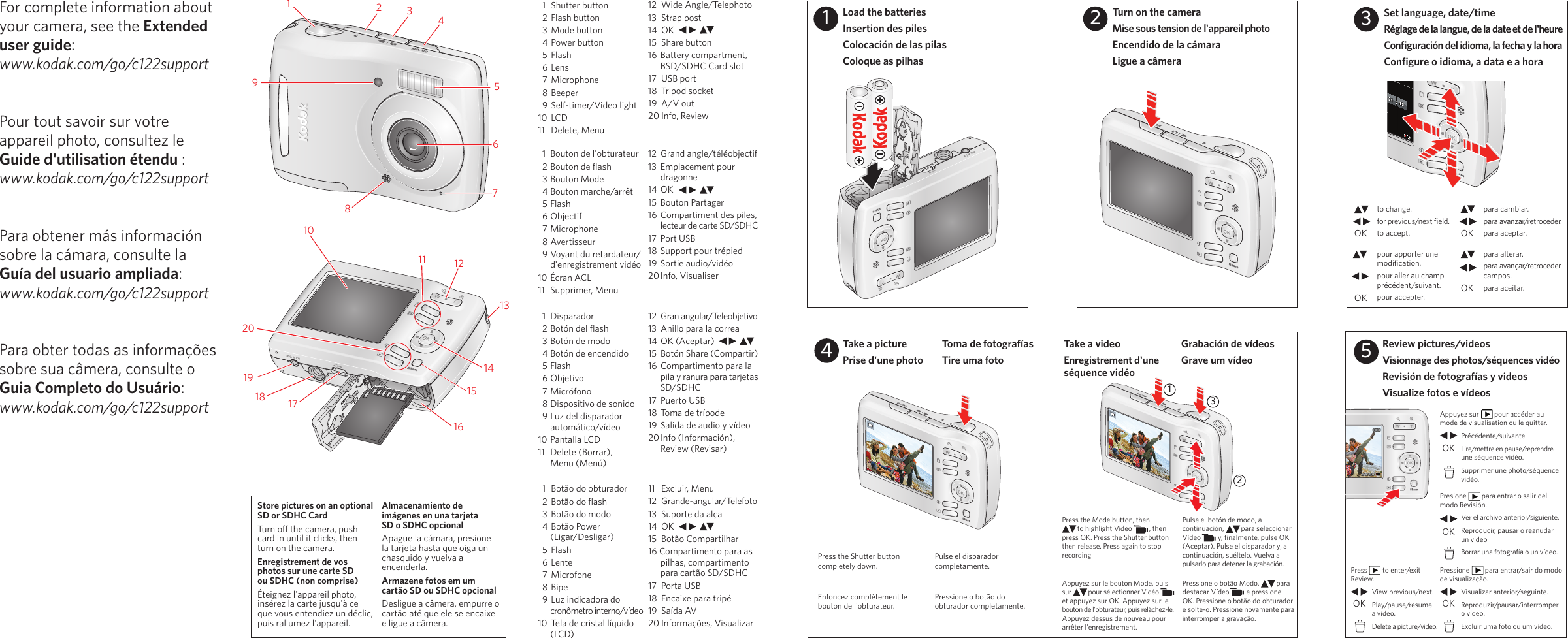 Page 2 of 2 - Kodak Kodak-Easyshare-C122-Users-Guide- F  Kodak-easyshare-c122-users-guide