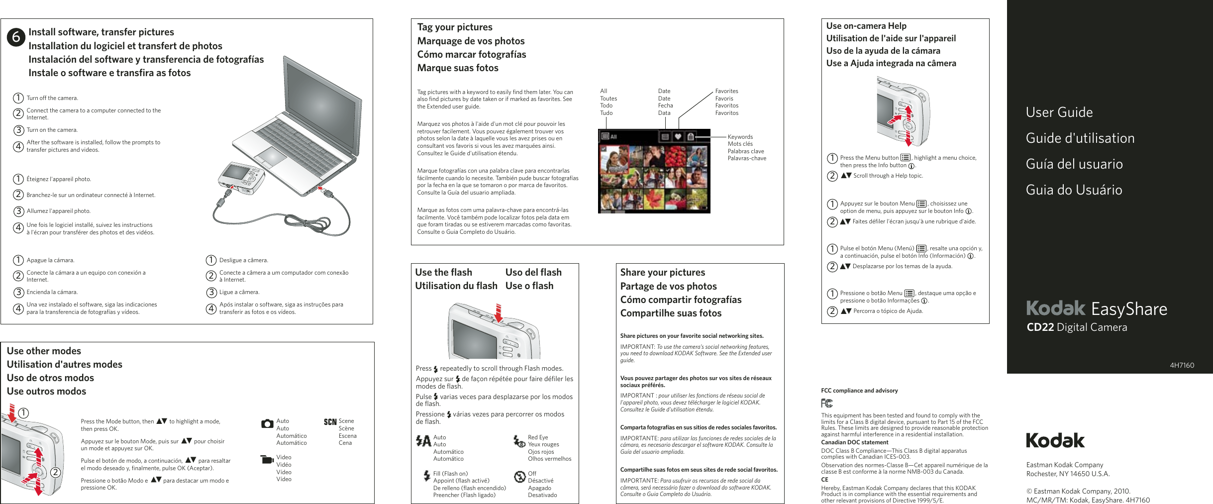 Page 1 of 2 - Kodak Kodak-Easyshare-Cd22-Users-Manual- CD22 FUG-US&C-4H7160_LR  Kodak-easyshare-cd22-users-manual