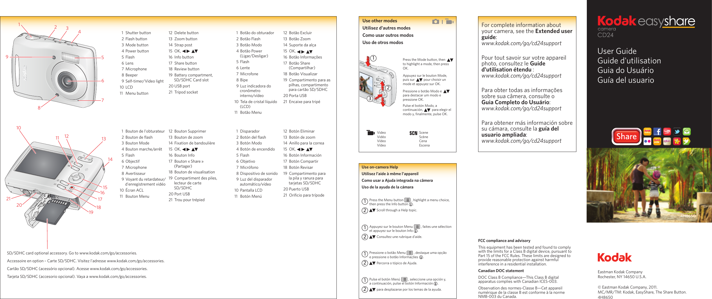 Page 1 of 2 - Kodak Kodak-Easyshare-Cd24-Users-Guide- CD24 FUG-AMER-4H8650_LR  Kodak-easyshare-cd24-users-guide