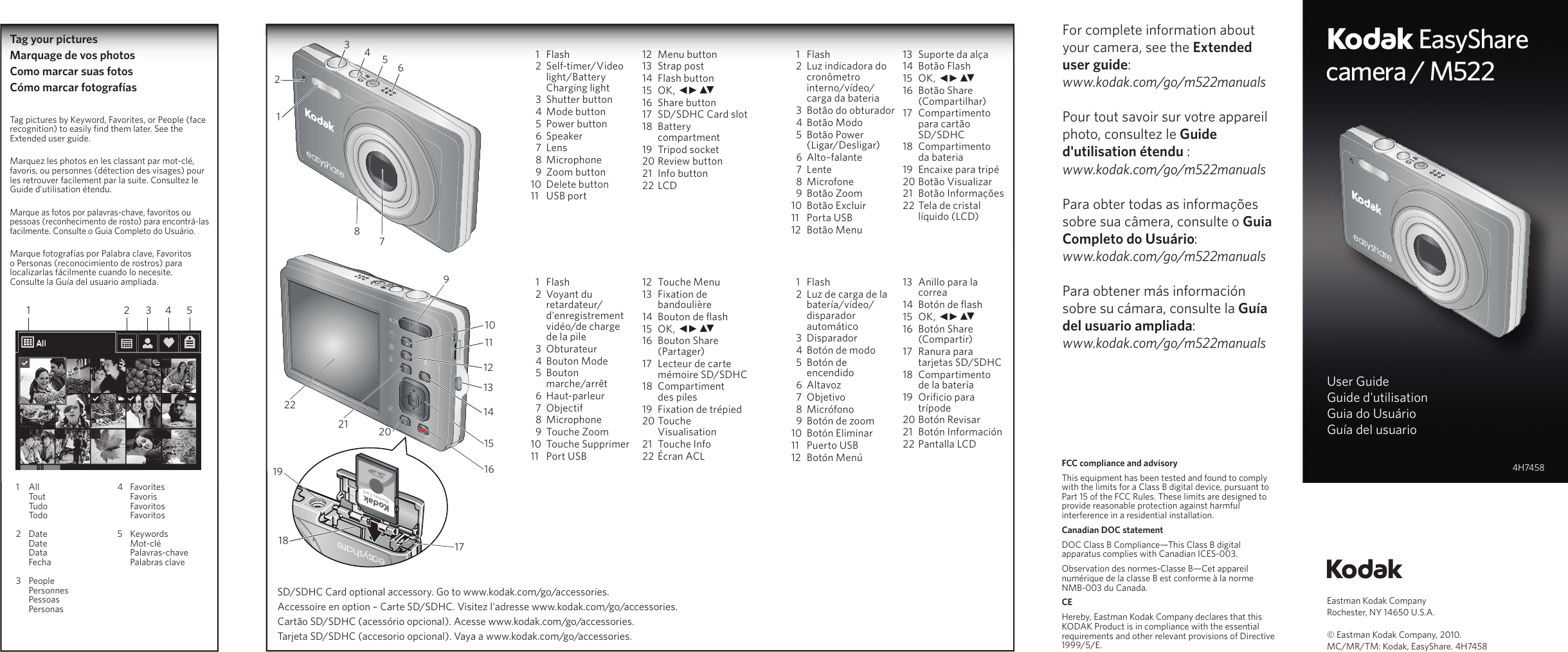 Page 1 of 2 - Kodak Kodak-Easyshare-M522-Users-Guide-  Kodak-easyshare-m522-users-guide