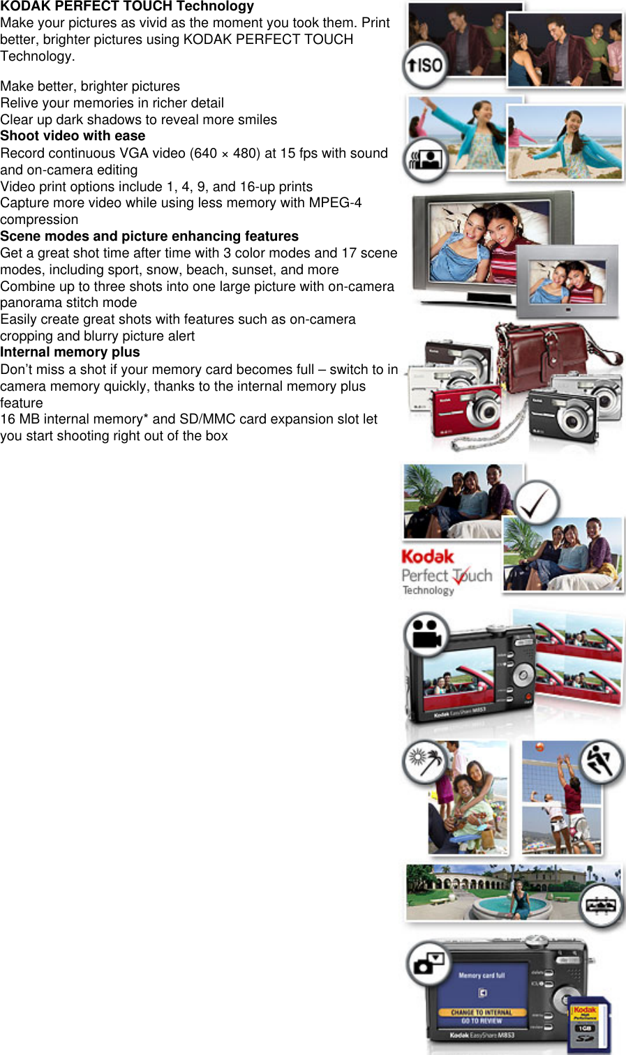 Page 3 of 9 - Kodak Kodak-Easyshare-M853-Users-Manual- EASYSHARE M853 Zoom Digital Camera  Kodak-easyshare-m853-users-manual