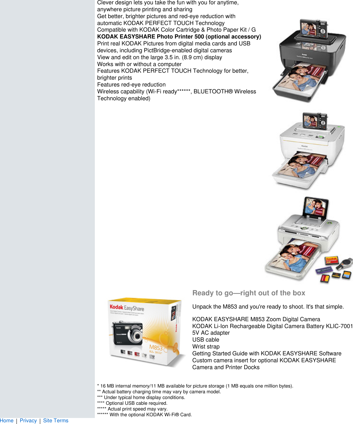 Page 5 of 9 - Kodak Kodak-Easyshare-M853-Users-Manual- EASYSHARE M853 Zoom Digital Camera  Kodak-easyshare-m853-users-manual