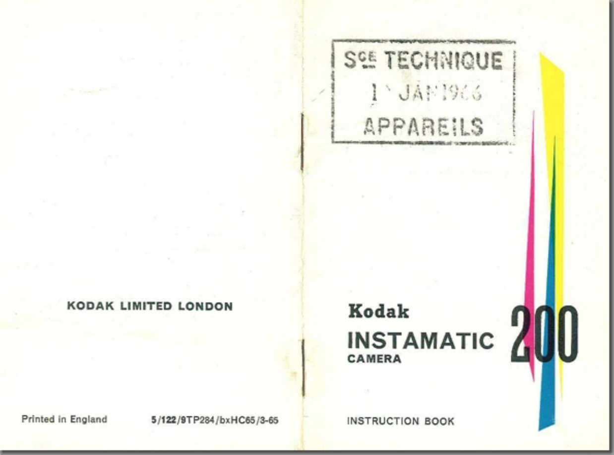 Page 1 of 6 - Kodak Kodak-Instamatic-200-Instruction-Manual- Kodak-instamatic-200-instruction-manual