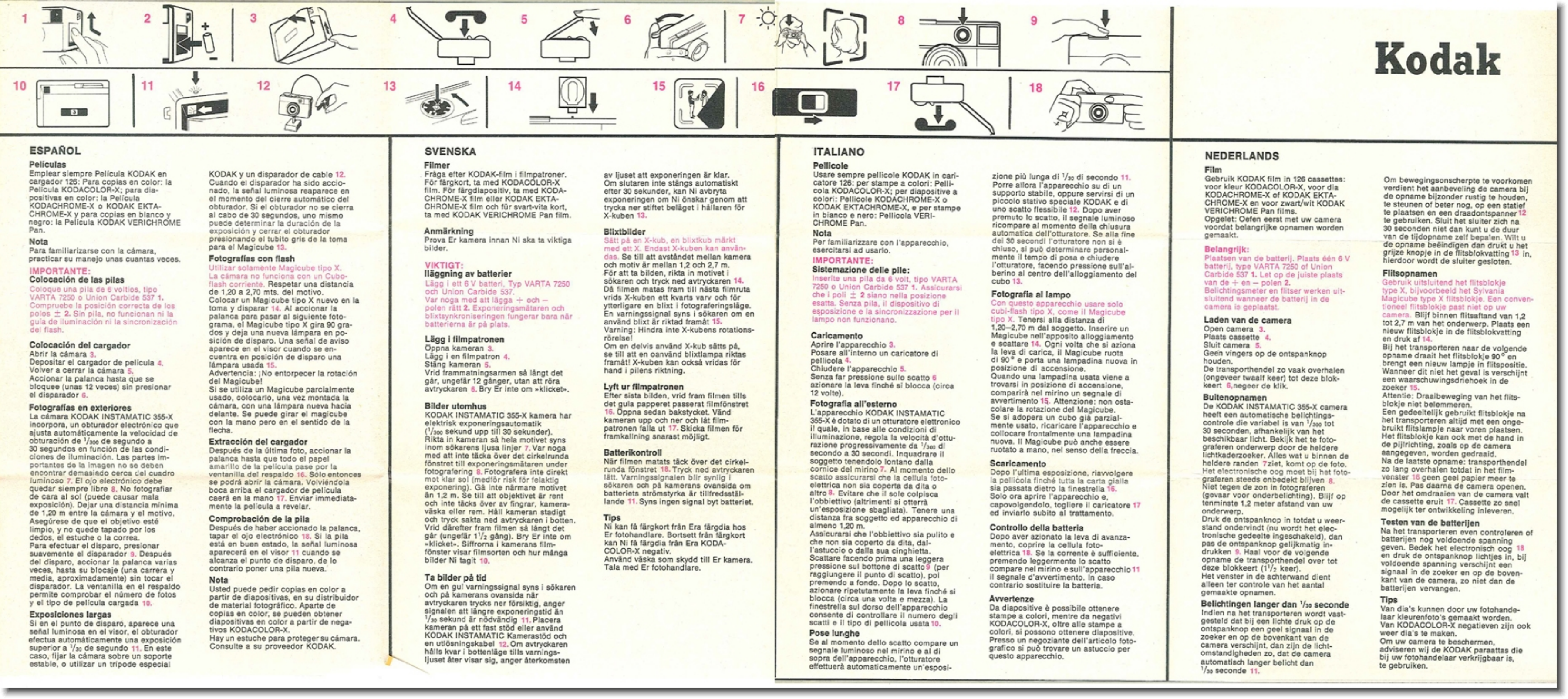 Page 2 of 2 - Kodak Kodak-Instamatic-355-X-Instruction-Manual-  Kodak-instamatic-355-x-instruction-manual