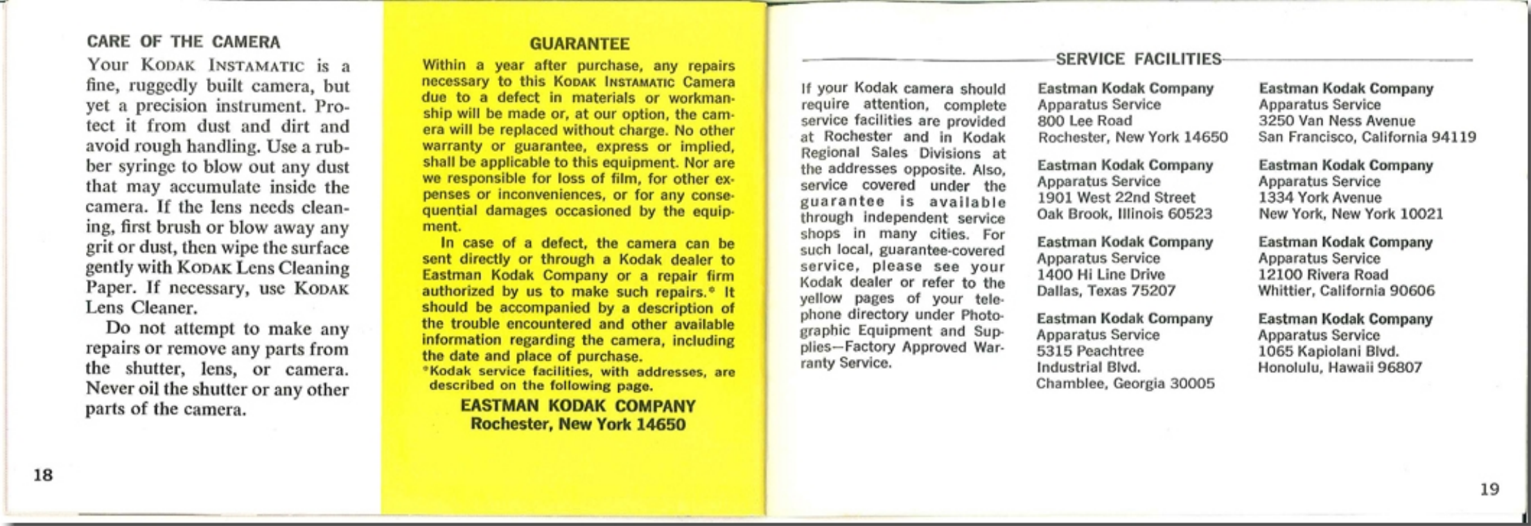 Page 10 of 10 - Kodak Kodak-Instamatic-814-Instruction-Manual-  Kodak-instamatic-814-instruction-manual