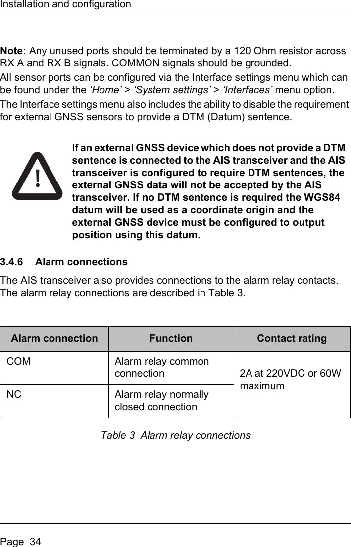 Page 36 of Koden Electronics 4250018 Marine Class A AIS Transceiver with WLAN User Manual Artemis  Apollo  EN