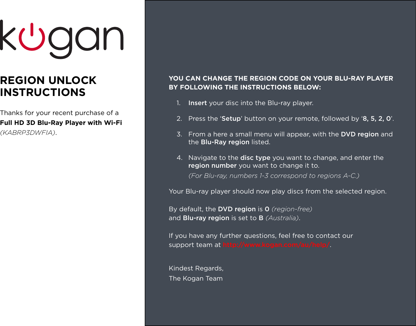 Blu Ray Region Unlock Instructions