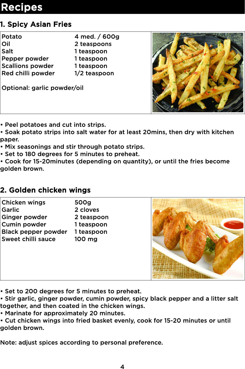 Page 5 of 9 - KA5LDGAFRYA 5.2L Digital Low Fat 1800W Air Fryer User Manual  KA5LDGAFRYA-A