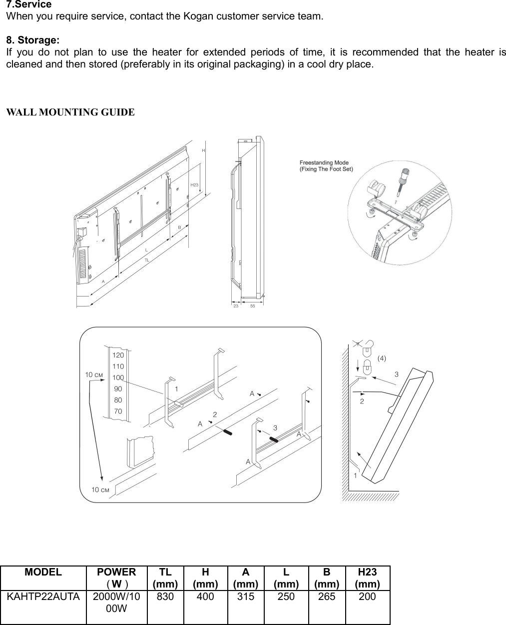 Page 7 of 7 - KAHTP22AUTA 2000W Smart Electric Panel Heater User Manual  KAHTP22AUTA-A