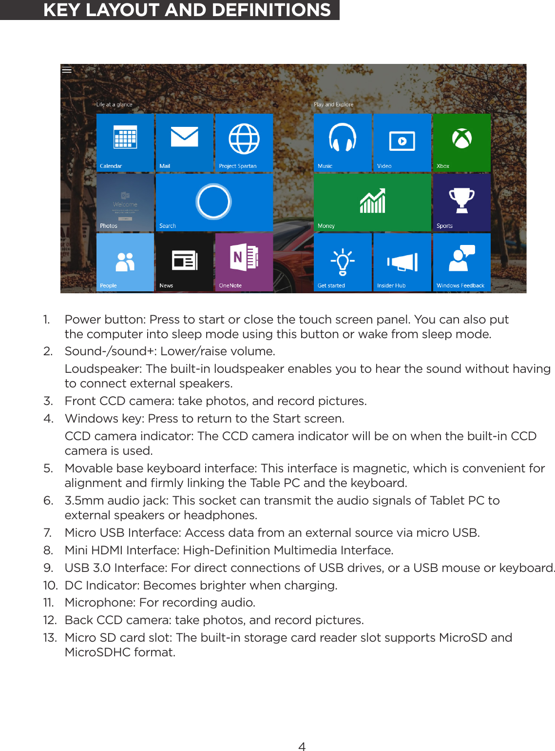 Page 4 of 11 - KALAP102IN1A Kogan Atlas 2-in-1 Tablet User Manual  KALAP102IN1A-A