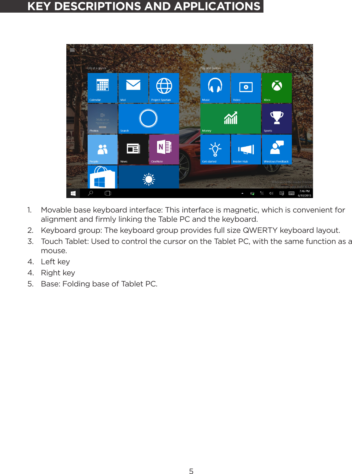 Page 5 of 11 - KALAP102IN1A Kogan Atlas 2-in-1 Tablet User Manual  KALAP102IN1A-A