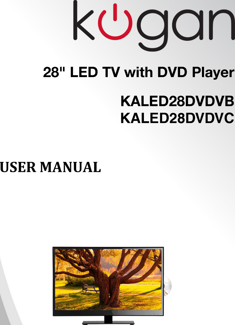 KALED28DVDVB KALED28DVDVC 28 LED TV With DVD Player User Manual A