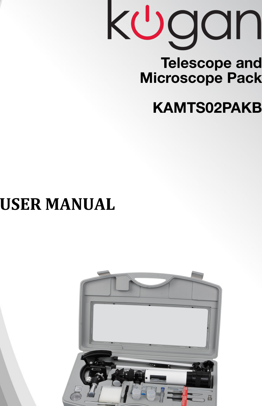 Page 1 of 10 - KAMTS02PAKB Telescope And Microscope Pack User Manual  KAMTS02PAKB-A