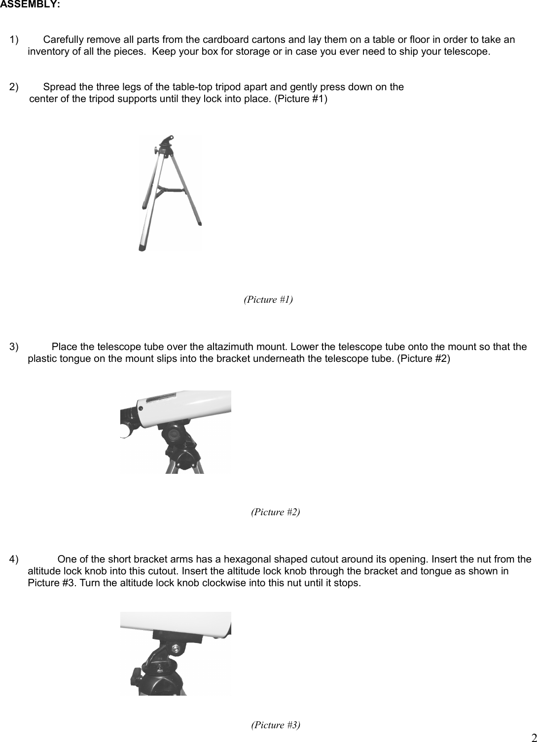 Page 3 of 10 - KAMTS02PAKB Telescope And Microscope Pack User Manual  KAMTS02PAKB-A