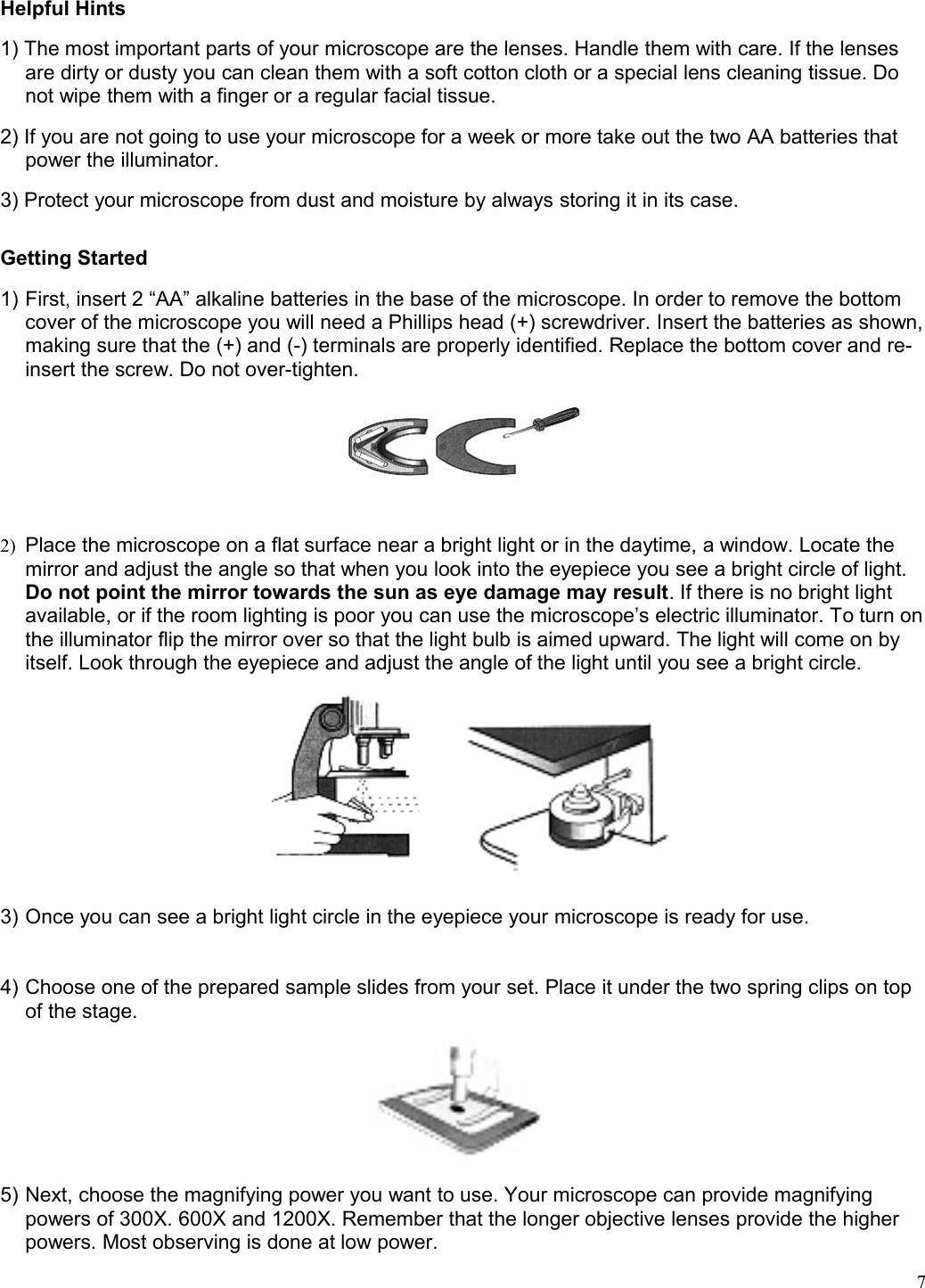 Page 8 of 10 - KAMTS02PAKB Telescope And Microscope Pack User Manual  KAMTS02PAKB-A