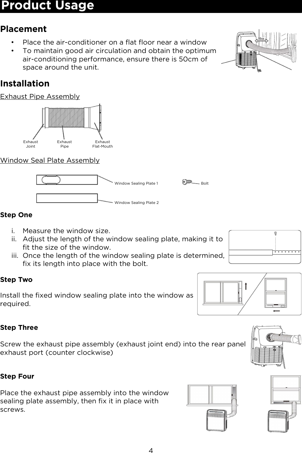 Page 5 of 9 - KAPORAIR12GA KAPORAIR14GA 12000 14000 BTU Portable Air Conditioner User Manual  KAPORAIR12GA-14GA-A