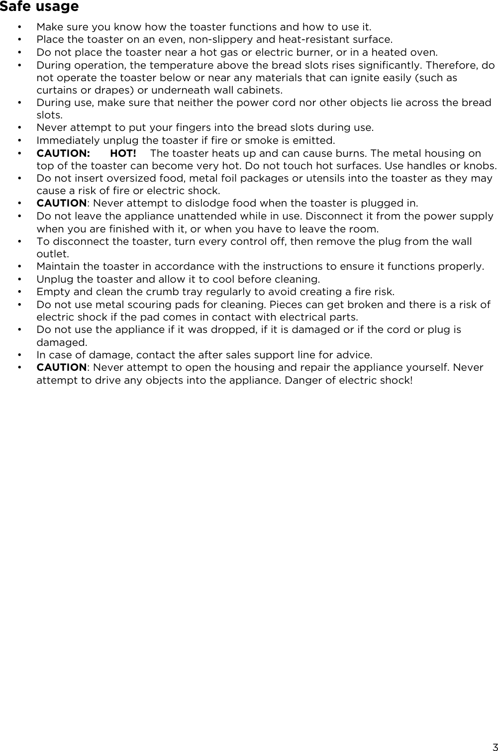 Page 4 of 8 - KASMT02TSTB Stainless Steel Smart Toaster User Manual  Kasmt02tstb-a