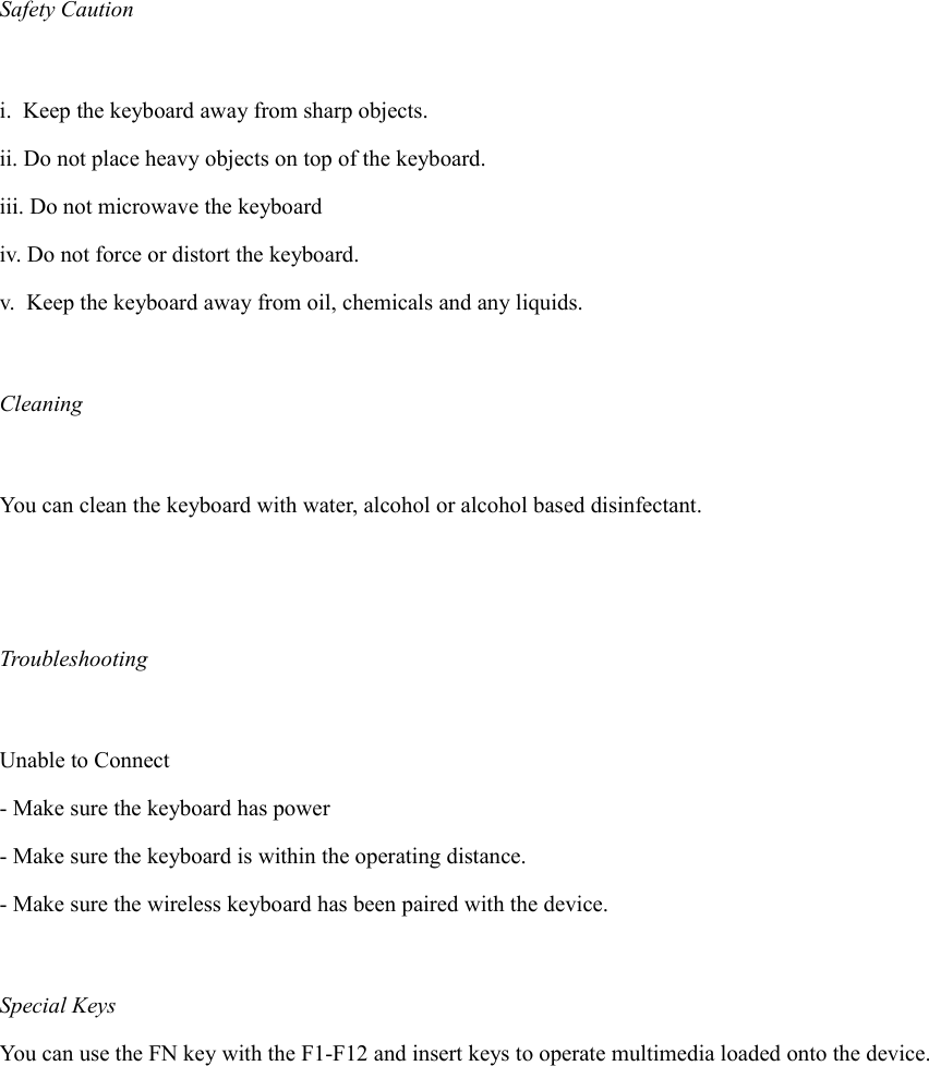 Page 5 of 10 - KAWKMBTAPLA Kogan Wireless Bluetooth And Mouse Combo User Manual  KAWKMBTAPLA-A